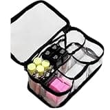 Clear Organizer Bag with Dividers, 1 Pack