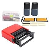 Zunate Manual Date Coding Machine Adjustable Stamping Printer for Industrial Supplies B2.5 - QuickDrying Ink, ABS, HighDefinition Dotting Font, Nonslip Strip for Clear