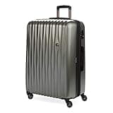 SwissGear 7272 Energie Expandable Hardside Luggage with Spinner Wheels and TSA Lock, Gunmetal, Checked-Large 27-Inch