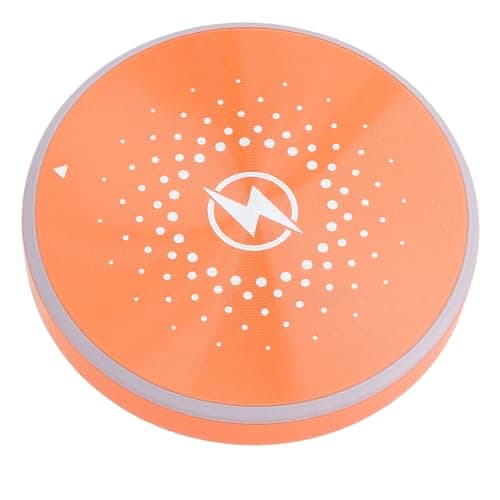 Yunseity Magnetic Wireless Charging Pad 15W Fast Wireless Charger Magnetic Charging Station with Overheat Overcurrent Protections for iOS 16 17 Phone (Orange)