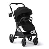 Mompush Vira All-Terrain Stroller, One-Hand Fold Baby Stroller with XL UV50+ Canopy, Multi-Position Recline, Adjustable Handlebar, Removable Washable Seat Pad, Large Storage Basket, Newborn to Toddler