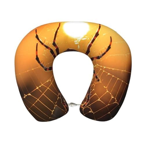 Neck Pillow Memory Foam Contour Pillow an Adult Spider Travel Pillow for Sleeping Comfortable U Shape Pillows for Traveling Car Headrest Home Office Fits Most Neck Sizes