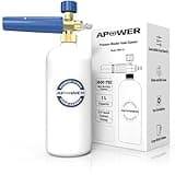 APOWER Foam Cannon for Pressure Washer, Snow Clear Foam Lance for Car Wash, Adjustable Nozzle with 1/4 Inch Quick Connector, 3600 Max PSI, 1 Liter Bottle