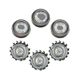 3PCS Universal Electric Shaver Replacement Blade Heads, Razor Shaving Accessory, Silver