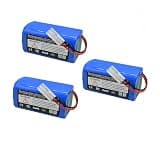 Majolaory 14.8V 3500mAh Replacement Battery Compatible with Rowenta Tefal Explorer Serie 20 40 60 RS-RT900866 Robot Vacuum Cleaner(3pcs 3500mAh Battery)