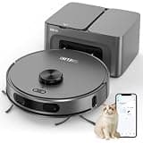 SHELIKI Robot Vacuum and Mop Combo, 70-Day Self-Emptying Robotic Vacuum Cleaner, Super Thin, Quiet, LiDAR Navigation, App & Voice Control, Perfect for Pet Hair, Carpets, Hard Floors
