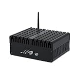 RUPA Industrial Computer, Mini PC Equipped with Rockchip Intelligent Computing chip RK3588S Built-in 8-core ARM (4xCortex-A76+4xCortex-A55), HD Port, VGA, WiFi+Bluetooth, Metal Case
