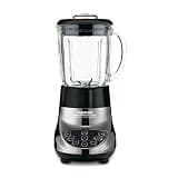 Cuisinart BFP-703BCP1 Smart Power Duet Blender & Food Processor, 500-Watt Motor, 48-Oz Glass Jar, 3-Cup Processor, 7-Speed Ice Crush, Stainless Steel Blades, Brushed Chrome, BPA-Free, 120V