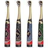 Colgate Harry Potter Kids Battery Toothbrush Multipack, Extra Soft Kids Vibrating Toothbrush, AA Batteries Included, 4 Pack, for Witches and Wizards Ages 3 and Older, Lay Flat Design
