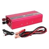ABOOFAN 2000w Car Power Inverter Dc to Ac Converter with Dual USB Ports, Aluminum-Magnesium Alloy, Continuous 1000w Output Power, US Plug 12v to 110v for Tv and Phone Charging