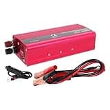 ABOOFAN 2000w Car Power Inverter Dc to Ac Converter with Dual USB Ports, Aluminum-Magnesium Alloy, Continuous 1000w Output Power, US Plug 12v to 110v for Tv and Phone Charging