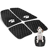 Drydiet Dog Traction Pad Dog Paddle Board Kayak Accessories 20.87 x 12.6 Inches Non Slip Deck Grip Mat Surfboard Traction Grip EVA Foams for Sup Skimboard Paddleboard Surfboard(Black)