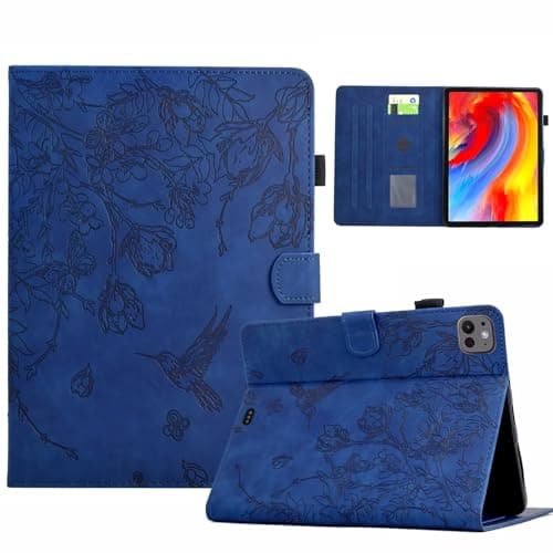 for iPad Pro 11 Inch Case M4 2024 Case with Auto Sleep Wake, Slim Leather Business Folio Stand Cover Protective Case Shell Multiple Viewing Angles Cover for iPad Pro 11" 2024(Deep Blue)