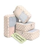 Vandel TSA-Friendly Packing Cubes for Carry On, Mesh Suitcase Organizer Bags Set, Small Packing Cubes for Travel Organizer Bags for Women with Mesh Panel and Durable Zippers, Luggage Cube Set of 4