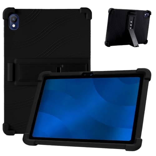 for Onn 11" Core 2026 Tablet Case 11Inch, Shockproof Four Corner Airbag Protection,Soft Silicone Edge Cover with Built-in Stand,Heavy Duty Protective Sleeve for Onn 11" Core,Black