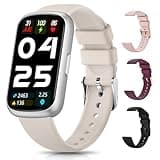 Fitness Trackers for Women/Men, Smart Watches for Women with Sport Activity Tracker, Fitness Watch with Heart Rate, Blood Oxygen Monitor, Sleep Tracker, IP68 Android Smart Watch with 4 Straps, Gift