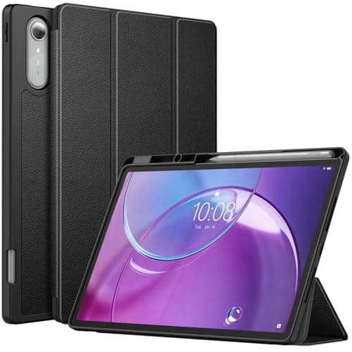 Fintie Case for 2026 Lenovo Idea Tab Pro Gen 2 (13-inch) - Ultra Thin Soft TPU Back Cover Protective Case with Pen Holder and Auto Sleep/Wake Function (Black)