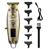 DAXXIN Hair Cutting Tool, LED Professional Hair Clipper Men Barber Electric Rechargeable Beard Trimmer Cutting Machine T9 Blade Powerful Low Noise Haircut