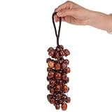 Handmade Natural Plant Shells Rattle Wind Chime for Meditation, Yoga, ASMR, Sound Healing Instrument, Boho Home Decor, Car Pendant, Gift for Women and Men (Cardamom, Large)