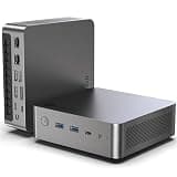 Getorli Mini PC AMD Ryzen 7 Pro 8845HS CPU (8C/16T) Radeon 780M Graphics Gaming PC 32GB DDR5 RAM 1TB SSD Small Desktop Computer 4K HDMI and DP WiFi 6 Bluetooth 5.3 for Gaming Home Office and Daily Use