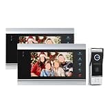 ZXFNVXC 7 Inch TFT Wired Video Intercom System with 1080P Camera, Support Recording/Instant Doorbell, Easy Installation (Size : 4M2D) (2M1D)