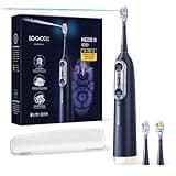 Soocas NEOS II Ultra – Electric Toothbrush with Water Flosser Combo, 3-in-1: Flosses, Vibrates and Oscillates, Flossing Toothbrush for Adults, Cordless Water Flosser for Travel, Midnight Blue