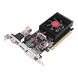 Fabater 1GB DDR3 64 Bit Gaming Graphics Card, PCI Express 2.0 16X Low Profile Video Card for Computer PC, Plug & Play with HD Multimedia Interface VGA DVI Port, Cooling Single Fan