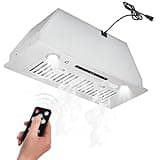 30 Inch Built-in Under Cabinet Range Hood 450CFM Stainless Steel Kitchen Vent Hood with Electronic Touch Control Gesture/Remote, 3-Speed Ducted/Ductless Convertible Design LED Lights 110V