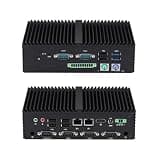 Qotom Mini Industrial PC Q790XPV CPU J6412 2 LAN 5 COM 8 USB PS/2 HD VGA