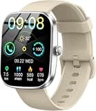 Soudorv Smart Watch(Answer/Make Call), 1.91" Smartwatch for Men Women, 2026 New Fitness Watch with 110+ Sport Modes, Fitness Activity Tracke with Pedometer/Sleep, Silver-Beige