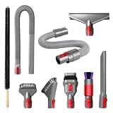 LANMU 9 Pack Vacuum Attachments Compatible with Dyson V15 V12 V11 V10 V8 V7 Gen5 Outsize Cordless Vacuum Cleaner, Dryer Vent Vacuum Hose Attachment Lint Vac Accessories Dust Brush Cleaning Kit