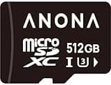 Anona Micro SD Card 512 GB Memory Card, Up to 100MB/s, Suitable Pano 4K Indoor Camera