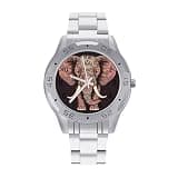 NTVOWPZO Three-Hand Analog Stainless Steel Watches for Men Easy Reader