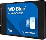 Western Digital WD Blue SATA SSD Internal 1TB 2.5" (Read up to 560MB/s Write Up to 520MB/s) PC WDS100T3B0A-EC SA510