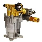 2800-3000 PSI Brass Head Pressure Washer Pump, 2.4-2.5 GPM Horizontal Crank Pump with Thermal Release Valve, Replace Part 309515003, 3/4" Shaft Mount Pump