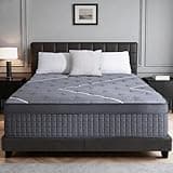 King Mattress, 14 Inch Hybrid Mattress in a Box for Pressure Relief & Motion Isolation, King Size Mattress with Memory Foam and Individual Pocket Springs, Medium Firm, Cool Sleep, CertiPUR-US