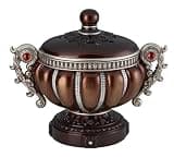 agnixnaf Decorative Jewelry Box, Reddish Bronze with Silver Accents,Handles, Ideal for Home Decoration or Storing Valuables