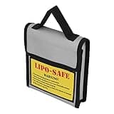 RiToEasysports Lipo Battery Safety Bag Fireproof Explosion Proof Battery Guard Sack with Fire Fibre and Handle for Charging Storing Aircraft Batteries Home Workshop