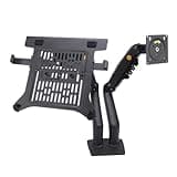 Pomya SpaceSaving Dual Monitor and Laptop Mount | Heavy Duty Adjustable Arm for 17-30in Displays and 10-17in Laptops