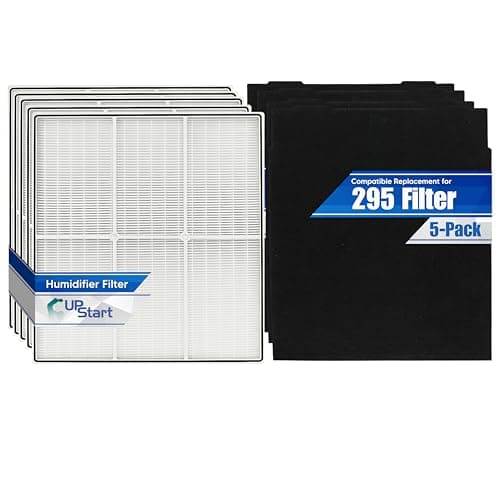 5-Pack 83378 Filter Set Replacement for Kenmore Progressive 295 HEPA Filter - Compatible with Kenmore 295 Series Air Purifier Filters with Carbon Foam Pre-Filter Prefilters