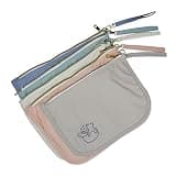 Mother Load Diaper Bag Organizer Pouches - 5-Piece Embroidered Storage Set, Vintage Pastels