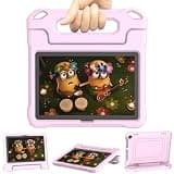 DJ&RPPQ Child-Friendly Body Rugged Heavy (Incompatible 8in Sony Nokia) Duty Shockproof Case with Kickstand for Kids- Light Pink