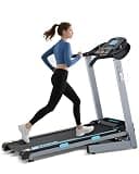 BORGUSI Treadmill with 12% Auto Incline and Bluetooth Speaker - 300 lb Capacity, 3.0HP Folding Electric Treadmill Up to 8.5 MPH Speed, Running Machine with 17.5" Wide Tread Belt for Home Use