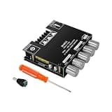ZK-MT21 2.1 Channel Bluetooth Amplifier Board – Mini 12V-24V Audio Receiver with Subwoofer Output, Bass Treble Control – DIY Home TV Stereo Amp for Passive Speakers