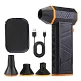 Power Handheld Cordless Electric Blower 110000 for Removal and Snow Blowing Adjustable Speeds Lightweights Portable Design Includes 4 Nozzles