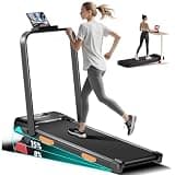 Walking Pad Treadmill with 15% Incline Quiet Compact Treadmills for Home Under Desk 300LBS with LED Display Ash Black