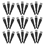 HEATSHAKING 100pcs Dual-head Shaver Cleaning Brush Lightweight Plastic and Nylon Small Brush for Removing Fine Dust, for On-the-go Cleaning of Razors and Personal Care Tools