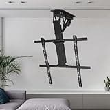Supporto TV Motorizzato, Sollevatore Elettrico Telescopico con Sollevamento Automatico, Supporto tv Motorizzato per TVs da 32-70 Pollici, capacità di Carico 45kg/99Lbs