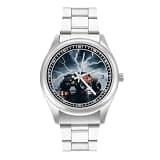 FodPand Mens Stainless Steel 3-Hand Analog Watch Easy Reader 40mm Dial