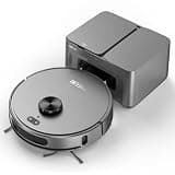 SHELIKI Robotic Vacuums and Mop Combo, Mapping Robot Vacuums Cleaner with LiDAR Navigation Smart & Strong Suction with 75-Day Self-Emptying Base